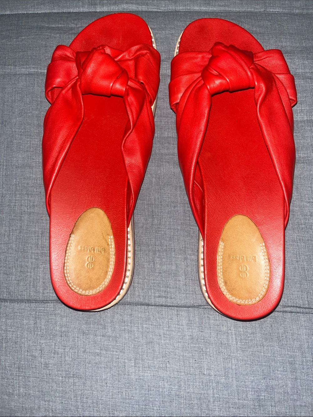 Bill Blass Red Sandals